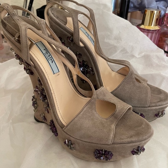 PRADA Wedges 🤎🪻 - Picture 3 of 15